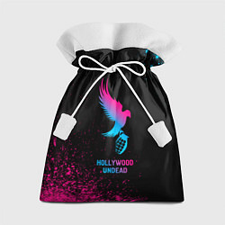 Мешок для подарков Hollywood Undead - neon gradient, цвет: 3D-принт