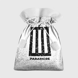 Мешок для подарков Paramore с потертостями на светлом фоне, цвет: 3D-принт