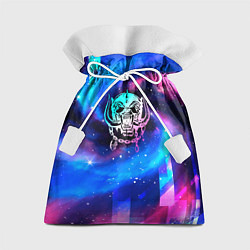 Мешок для подарков Motorhead неоновый космос, цвет: 3D-принт