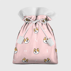 Подарочный мешок Pink corgi