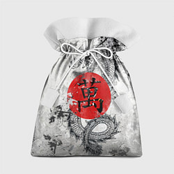 Мешок для подарков Dragon - white grunge, цвет: 3D-принт