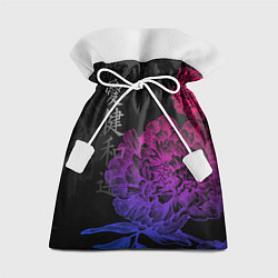 Мешок для подарков Neon flowers - japanese art, цвет: 3D-принт