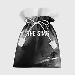 Мешок для подарков The Sims glitch на темном фоне: символ сверху, цвет: 3D-принт