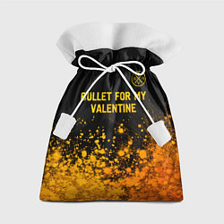 Мешок для подарков Bullet For My Valentine - gold gradient: символ св, цвет: 3D-принт