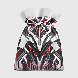 Мешок для подарков Неоновая кибер броня красная, цвет: 3D-принт