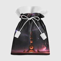Мешок для подарков Сай фай башня на другой планете, цвет: 3D-принт