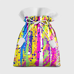 Мешок для подарков Брызги ярких красок, цвет: 3D-принт