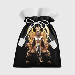 Мешок для подарков Египтянка на золотом троне, цвет: 3D-принт