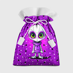 Мешок для подарков Alien - purple color, цвет: 3D-принт