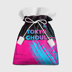 Мешок для подарков Tokyo Ghoul - neon gradient: символ сверху, цвет: 3D-принт