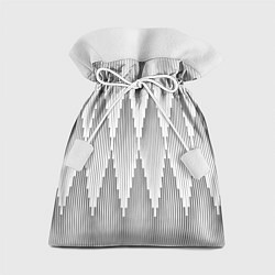 Мешок для подарков Серые длинные ромбы, цвет: 3D-принт