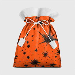 Мешок для подарков Огненный оранжевый абстракция, цвет: 3D-принт