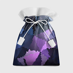 Мешок для подарков Сине розовый мозаичный узор, цвет: 3D-принт