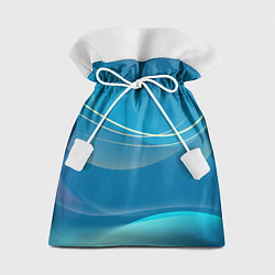 Мешок для подарков Абстрактный голубой фон, цвет: 3D-принт