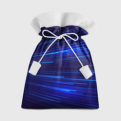 Мешок для подарков Яркие неоновые полосы - минимализм, цвет: 3D-принт