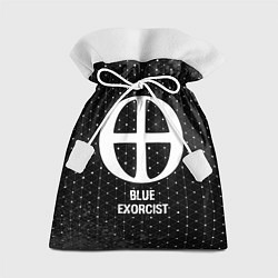 Подарочный мешок Blue Exorcist glitch на темном фоне