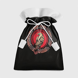 Мешок для подарков Тату скандинавский орел - кельтская плетенка, цвет: 3D-принт