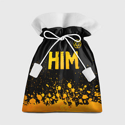 Мешок для подарков HIM - gold gradient посередине, цвет: 3D-принт