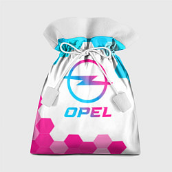 Мешок для подарков Opel neon gradient style, цвет: 3D-принт