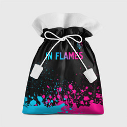 Мешок для подарков In Flames - neon gradient посередине, цвет: 3D-принт