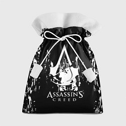Мешок для подарков Assassins Creed белые краски, цвет: 3D-принт
