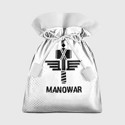 Подарочный мешок Manowar glitch на светлом фоне