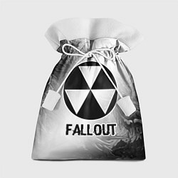 Мешок для подарков Fallout glitch на светлом фоне, цвет: 3D-принт