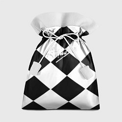 Мешок для подарков Алиса шахматная клетка, цвет: 3D-принт