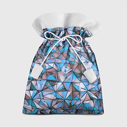 Мешок для подарков Маленькие синие треугольники, цвет: 3D-принт