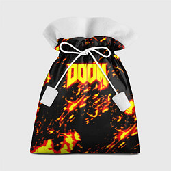 Мешок для подарков Doom огненный стиль ад марса, цвет: 3D-принт