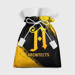 Мешок для подарков Architects - gold gradient, цвет: 3D-принт