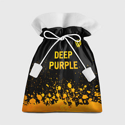Мешок для подарков Deep Purple - gold gradient посередине, цвет: 3D-принт