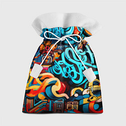 Мешок для подарков Abstract graffiti - ai art, цвет: 3D-принт