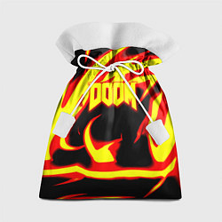 Мешок для подарков Doom eternal fire storm, цвет: 3D-принт