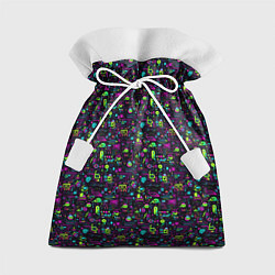 Мешок для подарков Принт в стиле киберпанк, цвет: 3D-принт