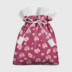 Мешок для подарков Сакура цветы и бутоны паттерны, цвет: 3D-принт