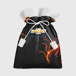 Мешок для подарков Chevrolet лого шторм, цвет: 3D-принт