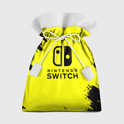 Мешок для подарков Nintendo switch краски на жёлтом, цвет: 3D-принт