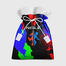 Мешок для подарков Portal 2 краски сочные текстура, цвет: 3D-принт