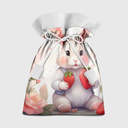 Мешок для подарков Кролик с клубникой, цвет: 3D-принт