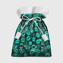 Мешок для подарков Голубые поцелуи, цвет: 3D-принт