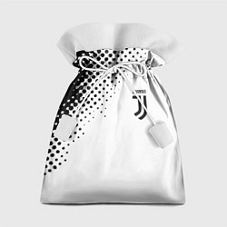 Мешок для подарков Juventus sport black geometry, цвет: 3D-принт