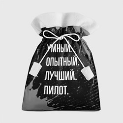 Мешок для подарков Умный опытный лучший: пилот, цвет: 3D-принт