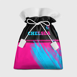 Мешок для подарков Chelsea - neon gradient посередине, цвет: 3D-принт