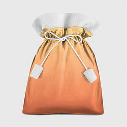 Мешок для подарков Градиент солнечный жёлто-оранжевый приглушённый, цвет: 3D-принт