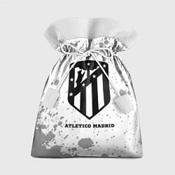 Мешок для подарков Atletico Madrid sport на светлом фоне, цвет: 3D-принт