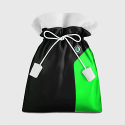Мешок для подарков Skoda pattern sport green, цвет: 3D-принт