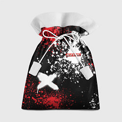 Мешок для подарков Хавал на фоне граффити и брызг красок, цвет: 3D-принт