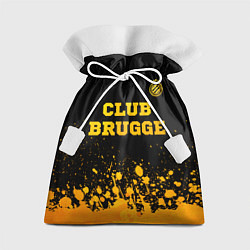 Мешок для подарков Club Brugge - gold gradient посередине, цвет: 3D-принт