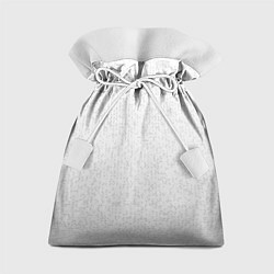 Мешок для подарков Серо-белый паттерн мелкая мозаика, цвет: 3D-принт
